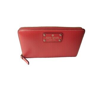 Kate Spade Red Wallet Wellesley Neda Zip Around Continental Purse
